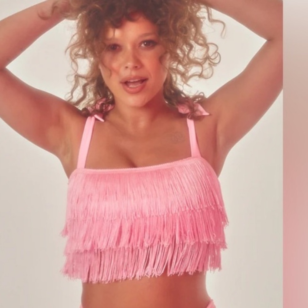 Te Amo Selena Fringe Bikini top 1X